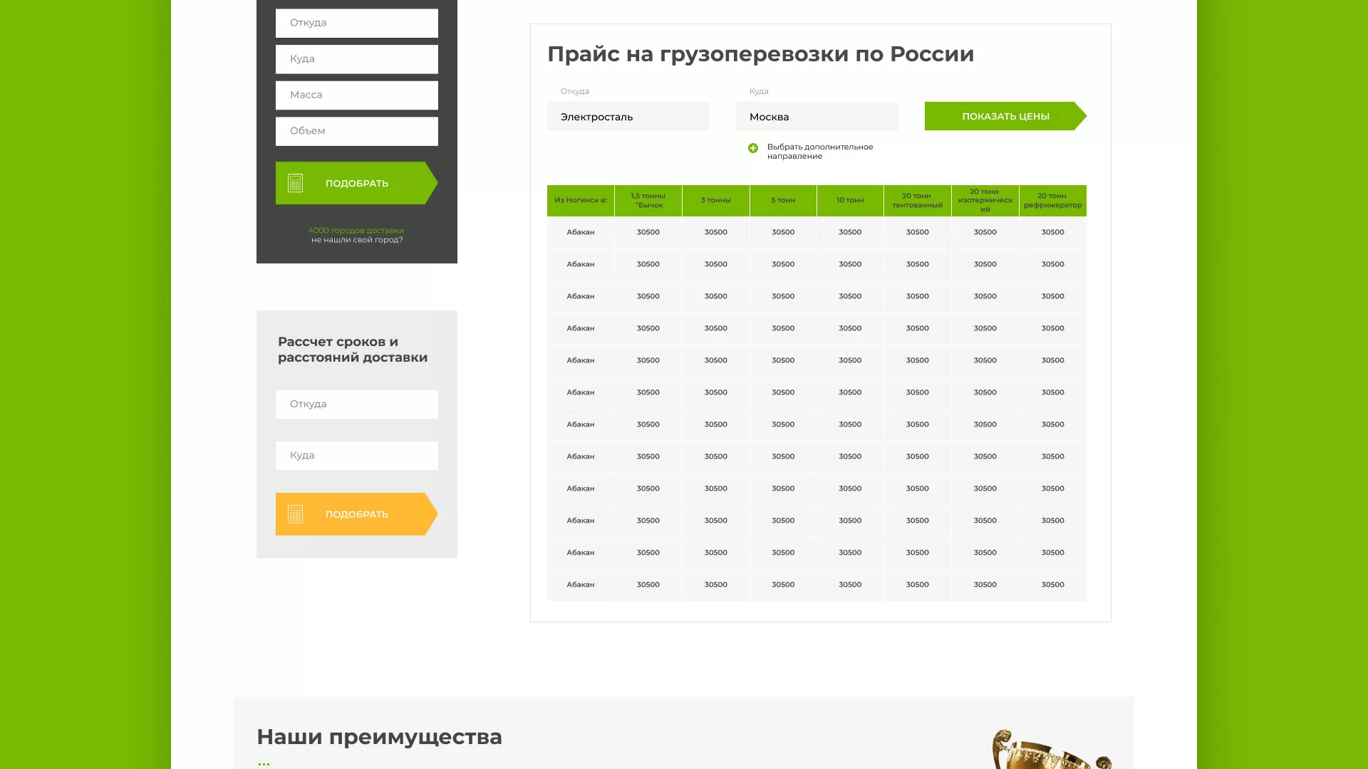 Разработка логотипа и сайта компании «Инком-Логистика» в Тейково