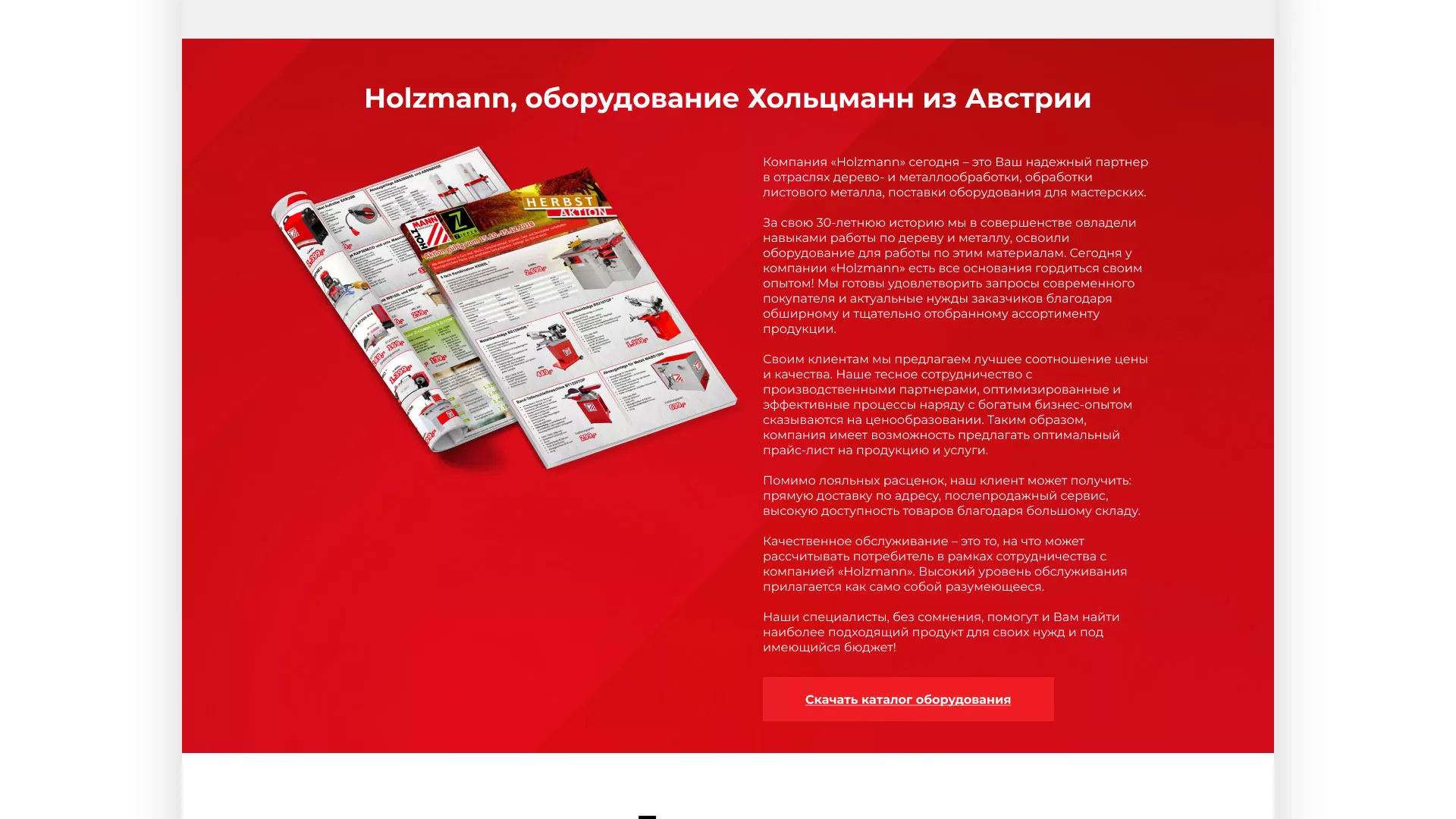Создание сайта компании «HOLZMANN Maschinen GmbH» в Тейково
