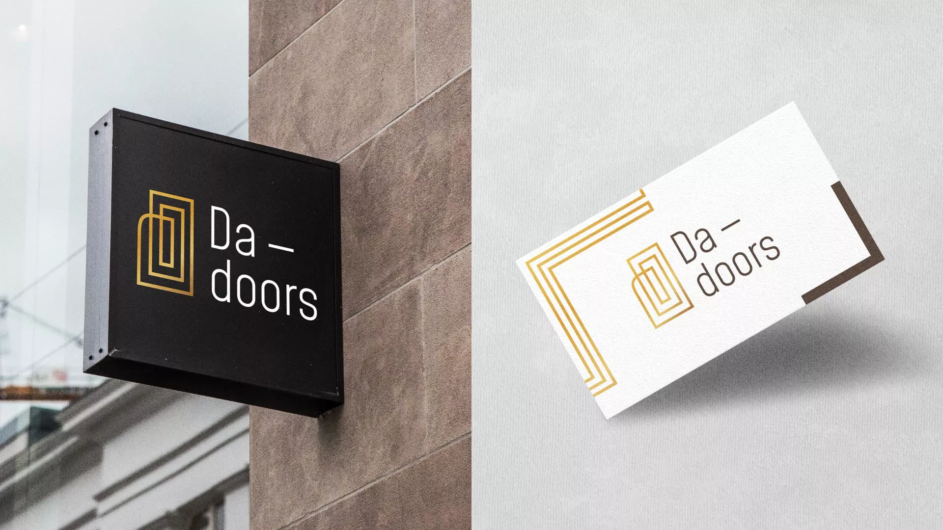 Разработка логотипа для компании «DA-DOORS» в Тейково